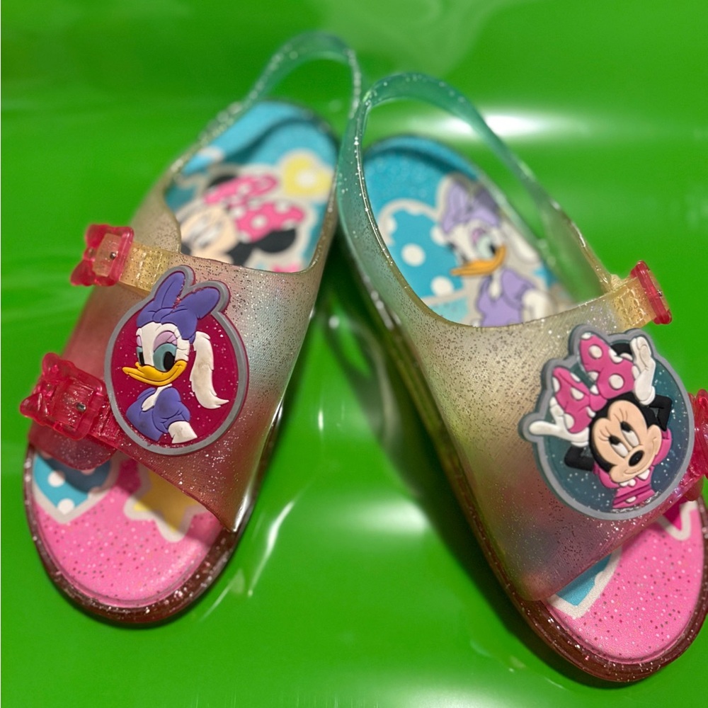 Disney Pink and White Minnie Mouse Sandals